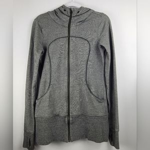 Lululemon Athletica Live Simply zip-up casual activewear jacket,sz 8 (PTP 18 in)